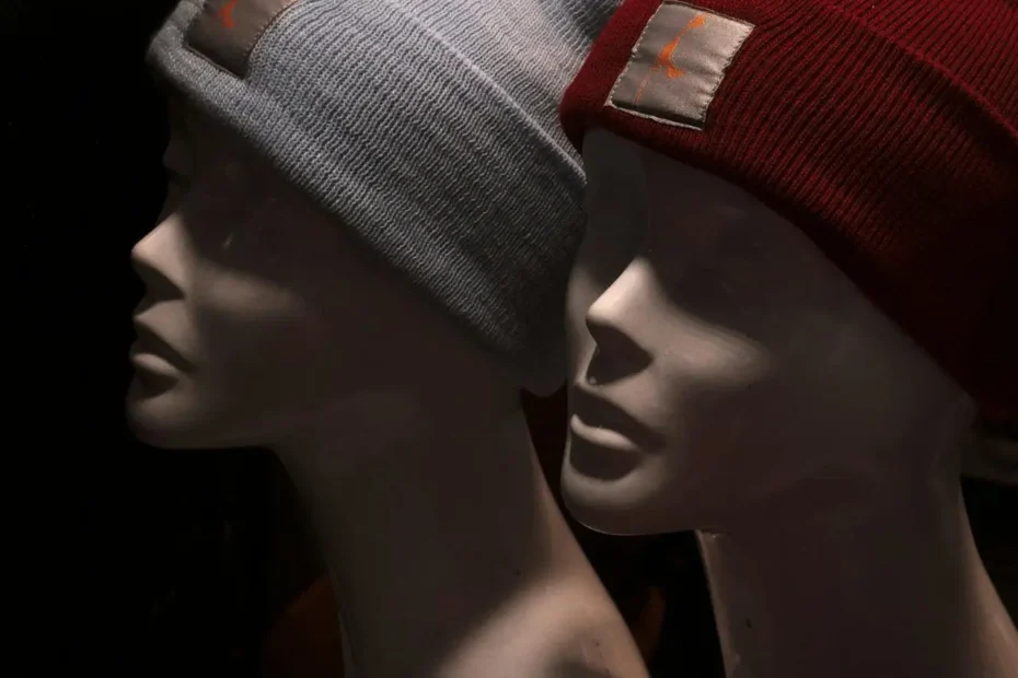 Gorros de lana de varios colores